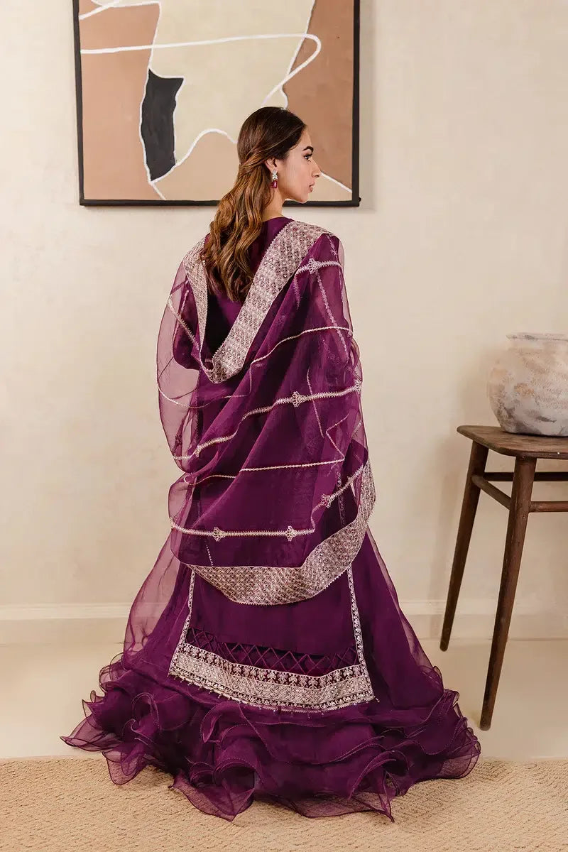 Farasha | Ritzier Festive Formals | Plum Affair - Aqsa Fabrics