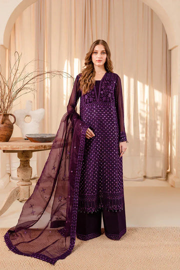 Farasha | Ritizer Festive Formals | Purple Dazzle - Aqsa Fabrics