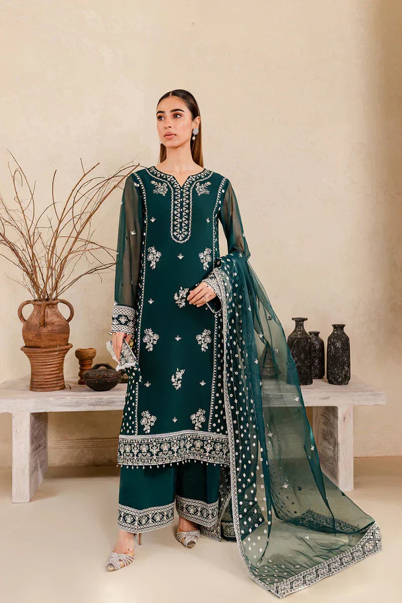 Farasha | Ritizer Festive Formals | Teal Glow - Aqsa Fabrics