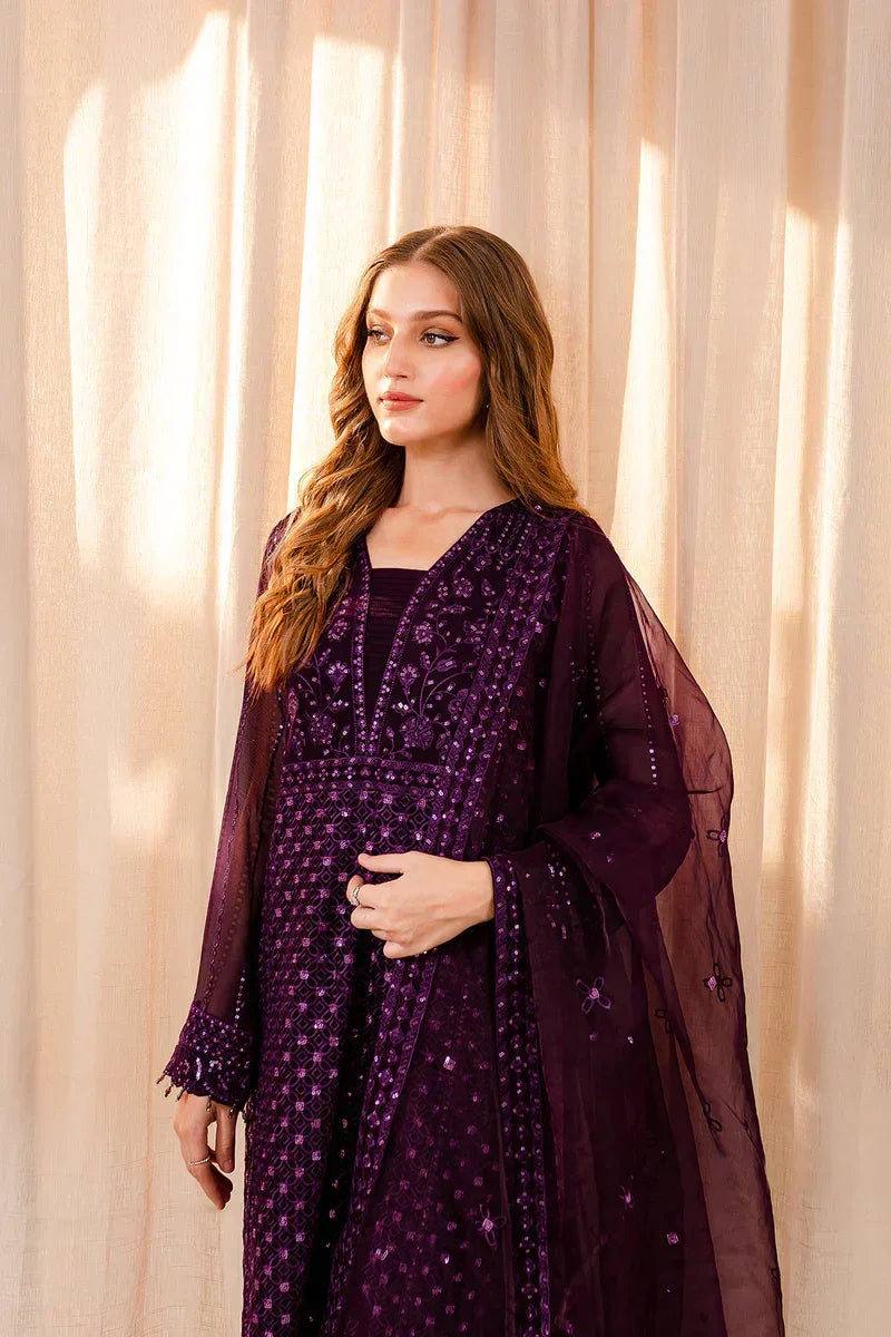 Farasha | Ritizer Festive Formals | Purple Dazzle - Aqsa Fabrics