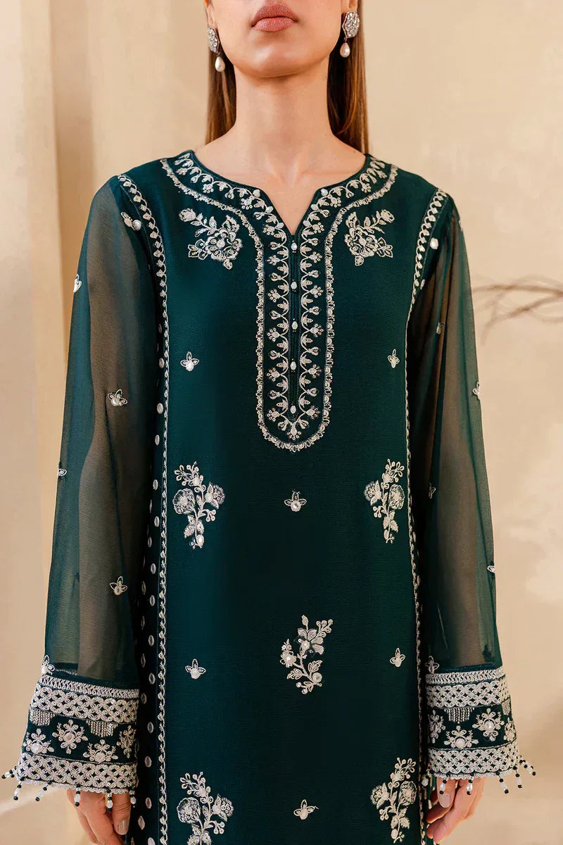 Farasha | Ritizer Festive Formals | Teal Glow - Aqsa Fabrics