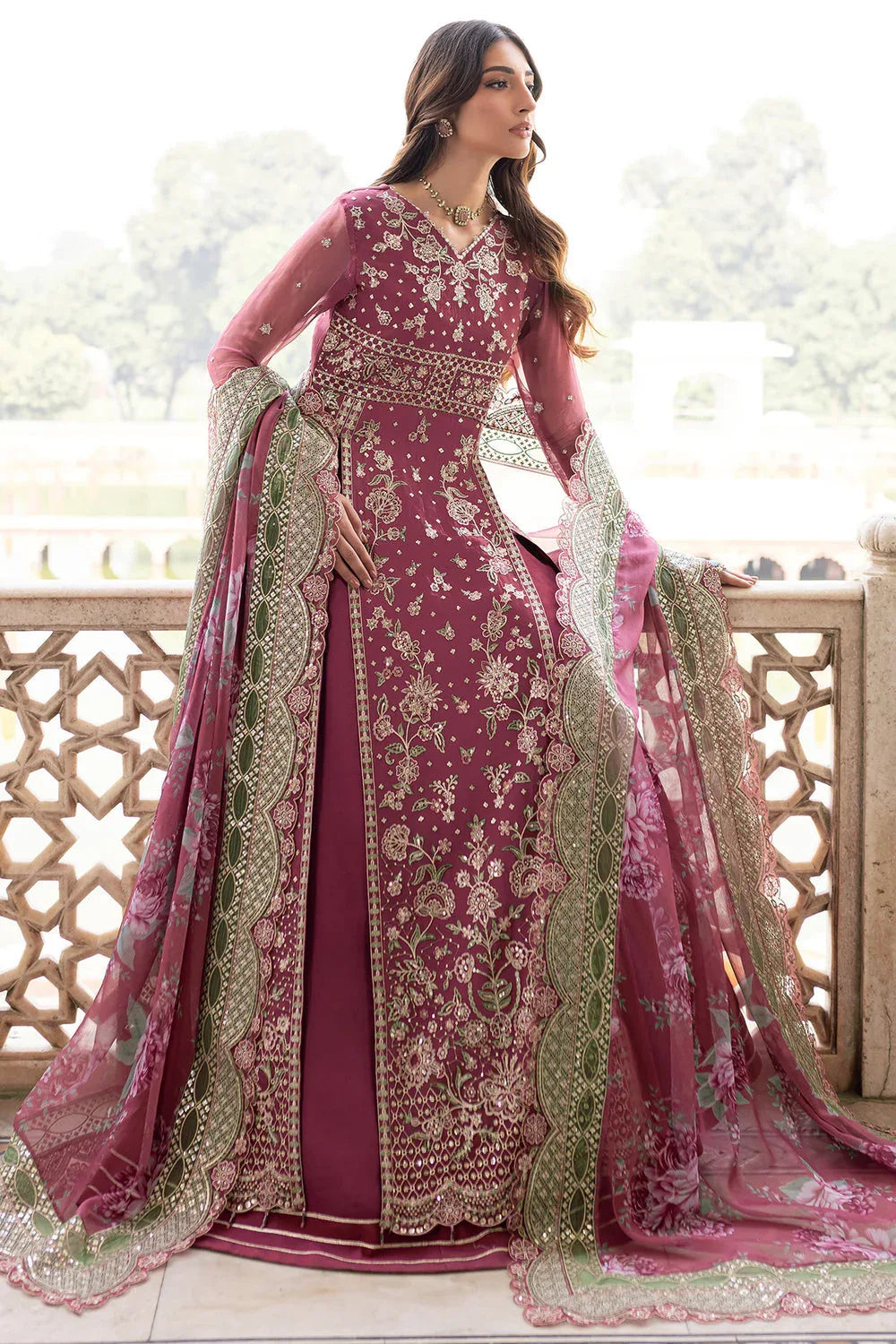 Farasha | Ritzier Wedding Formals |  Regal Rose - Aqsa Fabrics