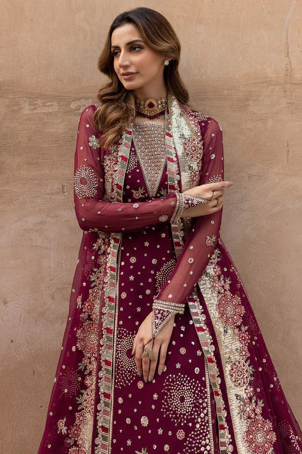 Farasha | Ritzier Wedding Formals | Scarlet Charm - Aqsa Fabrics