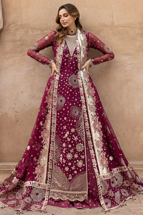Farasha | Ritzier Wedding Formals | Scarlet Charm - Aqsa Fabrics