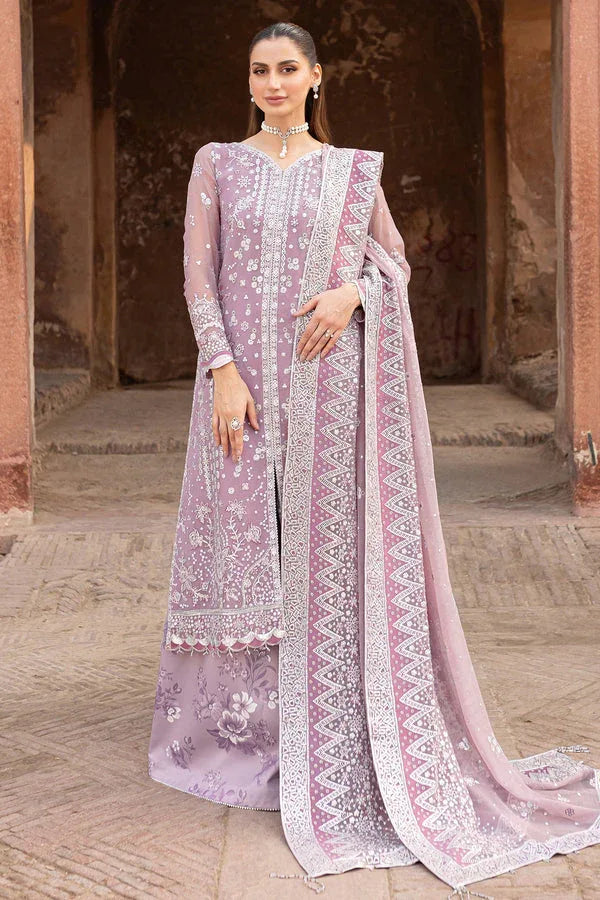Farasha | Ritzier Wedding Formals |  Pastel Mist - Aqsa Fabrics