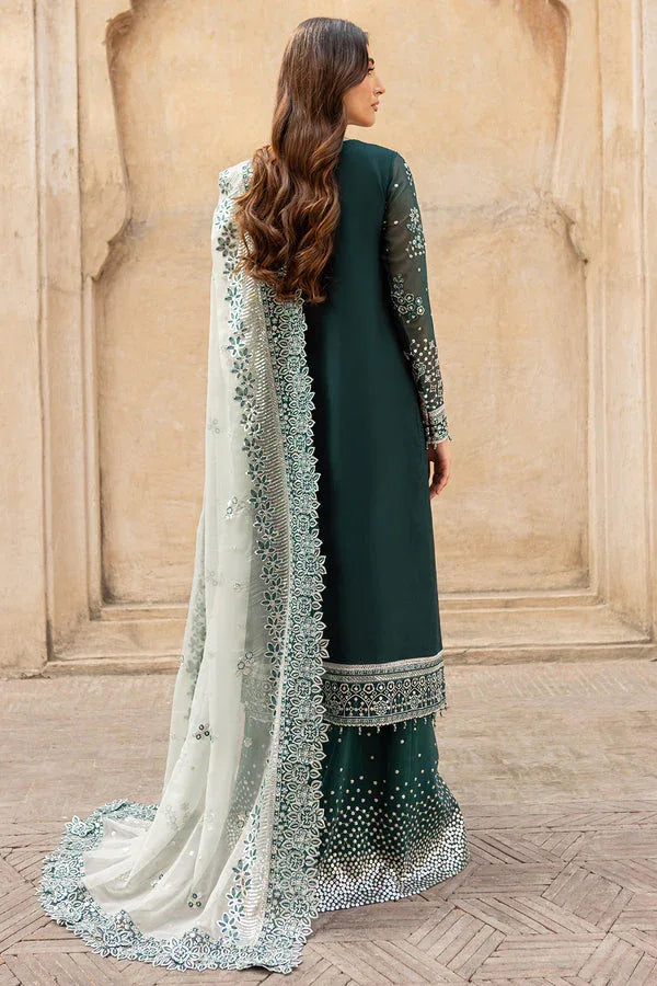 Farasha | Ritzier Wedding Formals |  Teal Dreams - Aqsa Fabrics