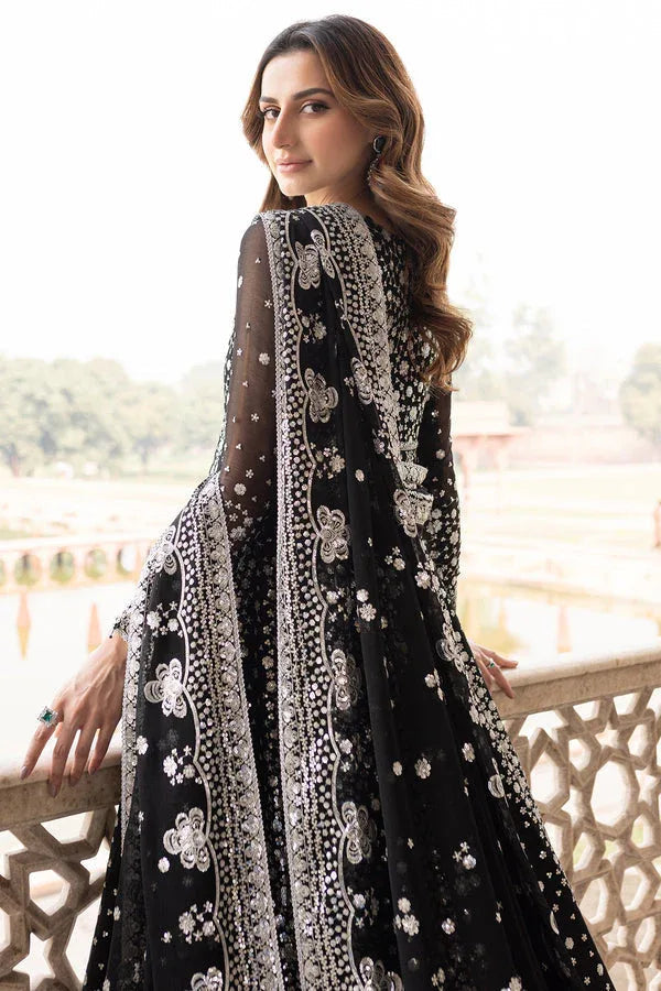 Farasha | Ritzier Wedding Formals | Midnight Orchid - Aqsa Fabrics