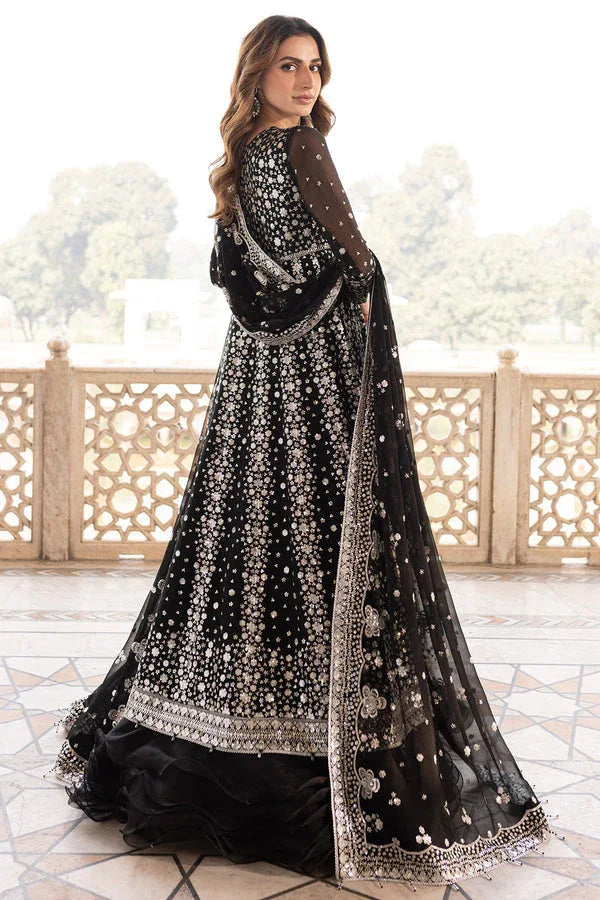 Farasha | Ritzier Wedding Formals | Midnight Orchid - Aqsa Fabrics