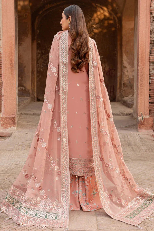 Farasha | Ritzier Wedding Formals |  Peach Bell - Aqsa Fabrics