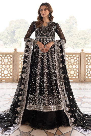 Farasha | Ritzier Wedding Formals | Midnight Orchid - Aqsa Fabrics
