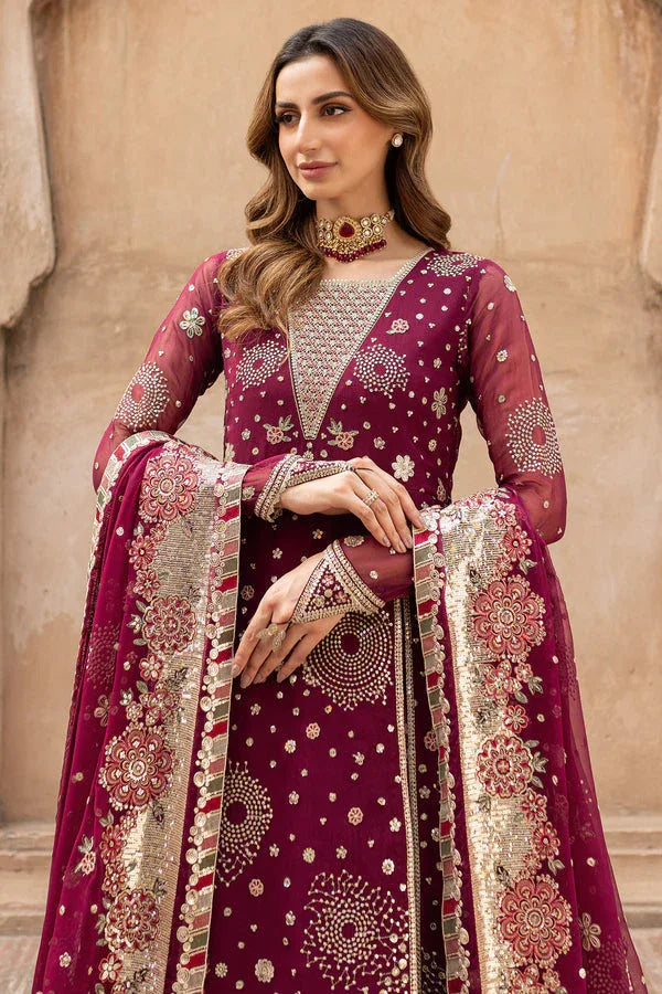 Farasha | Ritzier Wedding Formals | Scarlet Charm - Aqsa Fabrics