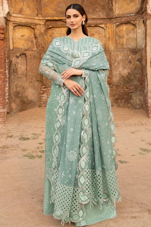 Farasha | Ritzier Wedding Formals | Ocean Light - Aqsa Fabrics