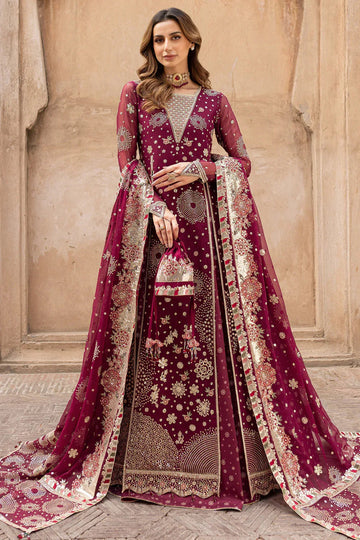 Farasha | Ritzier Wedding Formals | Scarlet Charm - Aqsa Fabrics