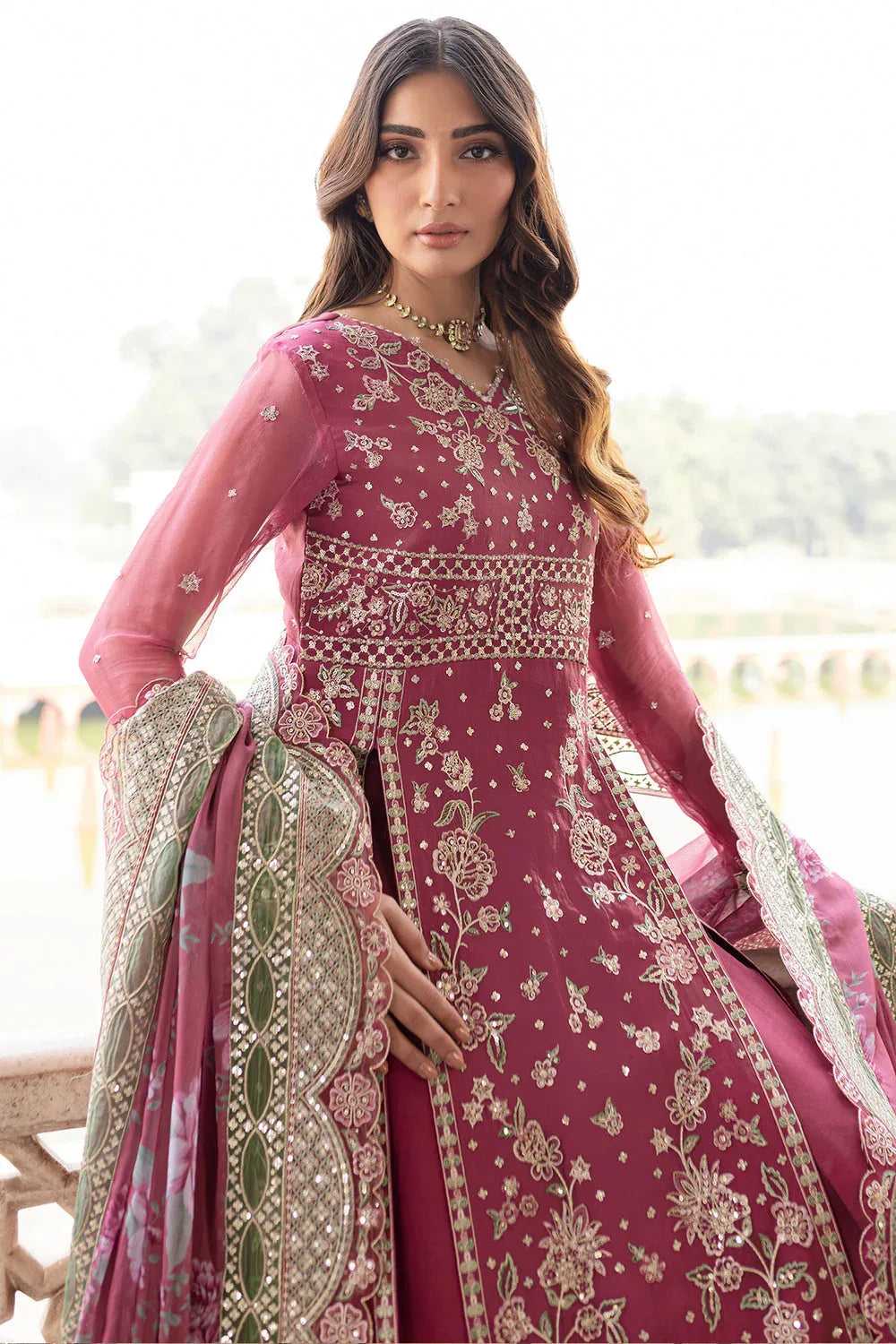 Farasha | Ritzier Wedding Formals |  Regal Rose - Aqsa Fabrics
