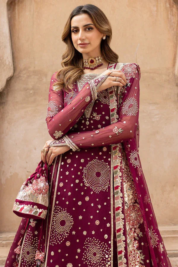 Farasha | Ritzier Wedding Formals | Scarlet Charm - Aqsa Fabrics