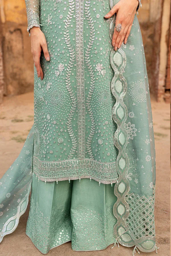 Farasha | Ritzier Wedding Formals | Ocean Light - Aqsa Fabrics