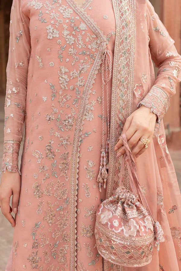 Farasha | Ritzier Wedding Formals |  Peach Bell - Aqsa Fabrics