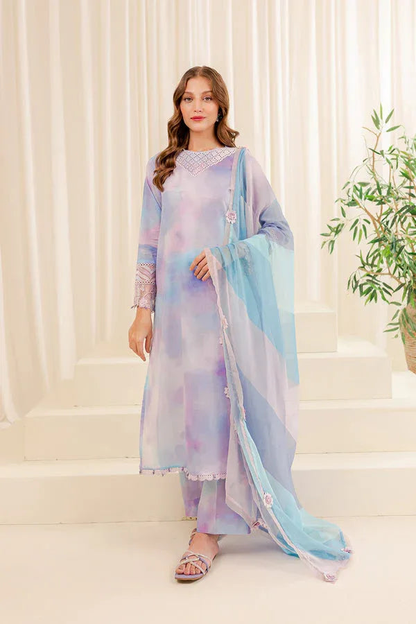 Farasha | Printed Essentials | SNOWY DOVE - Aqsa Fabrics