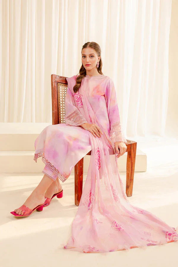 Farasha | Printed Essentials | PEONY - Aqsa Fabrics