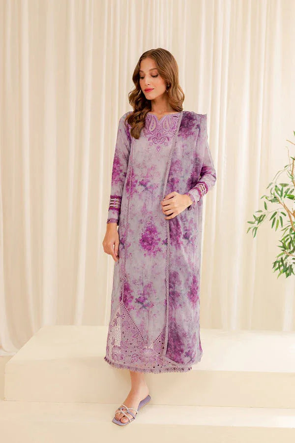 Farasha | Printed Essentials | WINESOME GLORY - Aqsa Fabrics