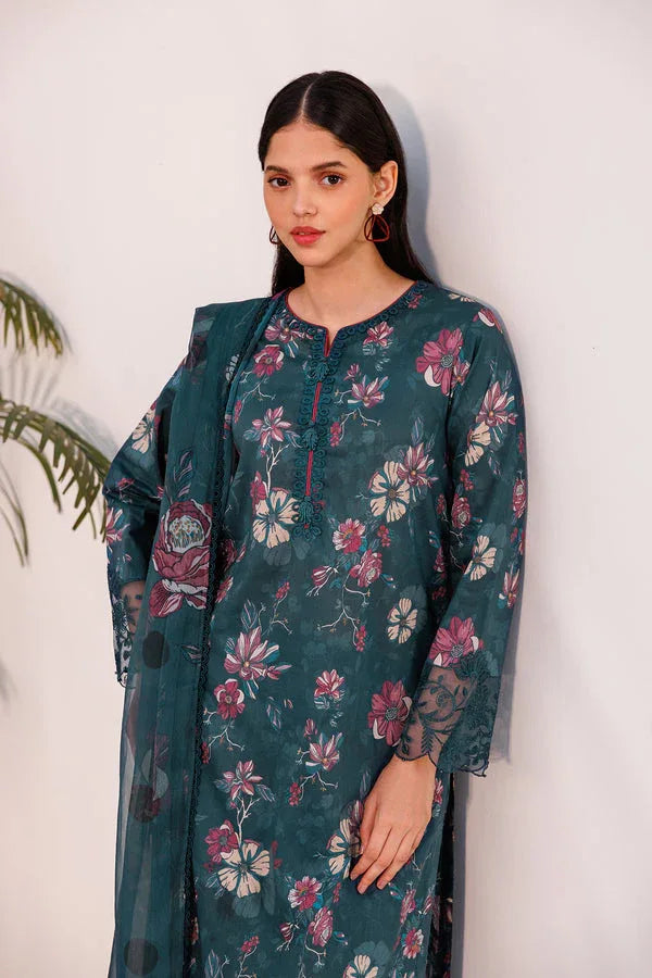Farasha | Printed Essentials | FLORAL HAZE - Aqsa Fabrics