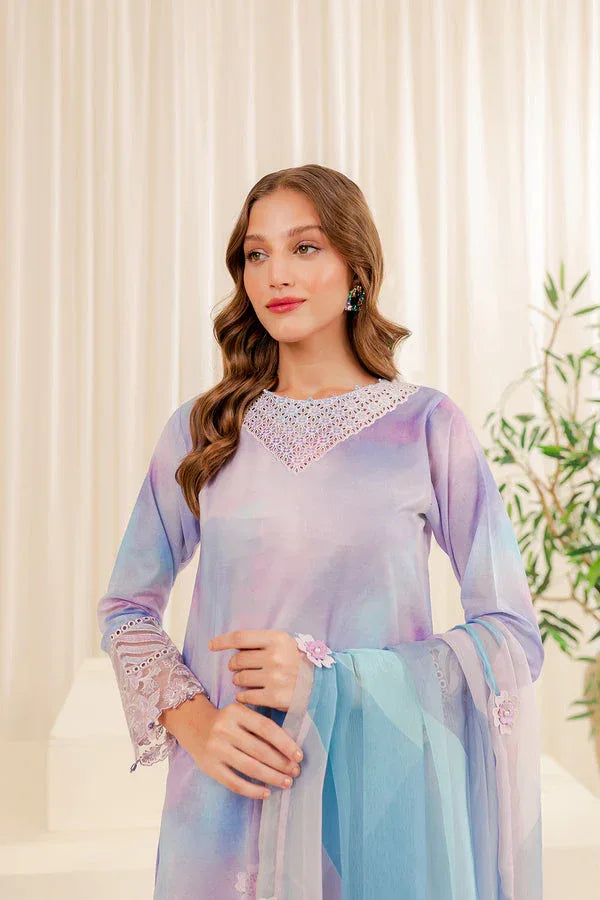 Farasha | Printed Essentials | SNOWY DOVE - Aqsa Fabrics