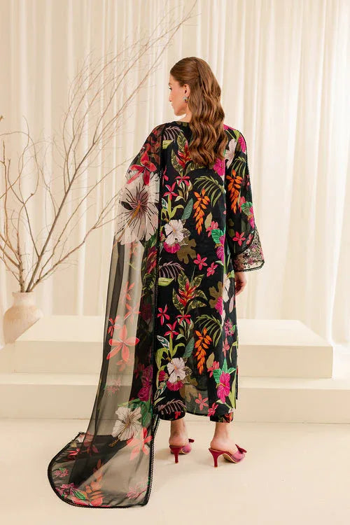 Farasha | Printed Essentials | EBONY PASSION - Aqsa Fabrics