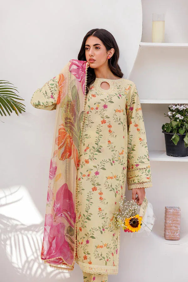 Farasha | Printed Essentials | PASTEL GLEAM - Aqsa Fabrics