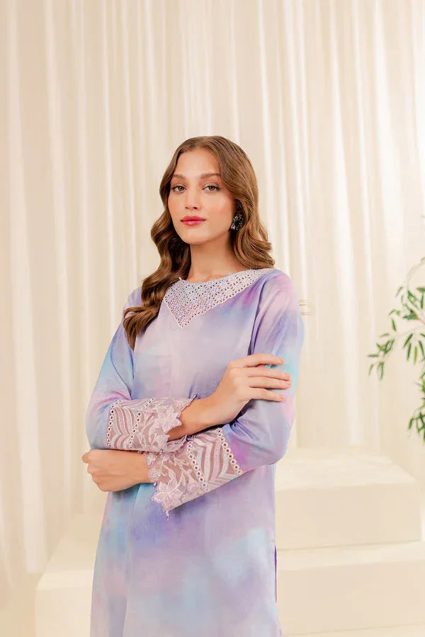 Farasha | Printed Essentials | SNOWY DOVE - Aqsa Fabrics