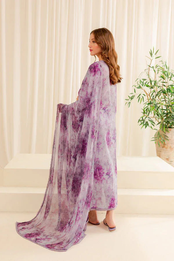 Farasha | Printed Essentials | WINESOME GLORY - Aqsa Fabrics