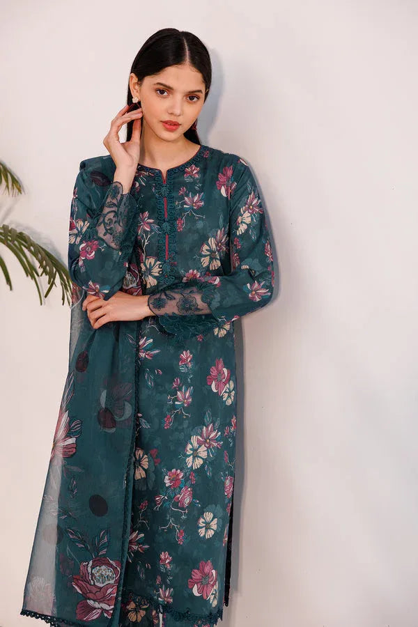 Farasha | Printed Essentials | FLORAL HAZE - Aqsa Fabrics