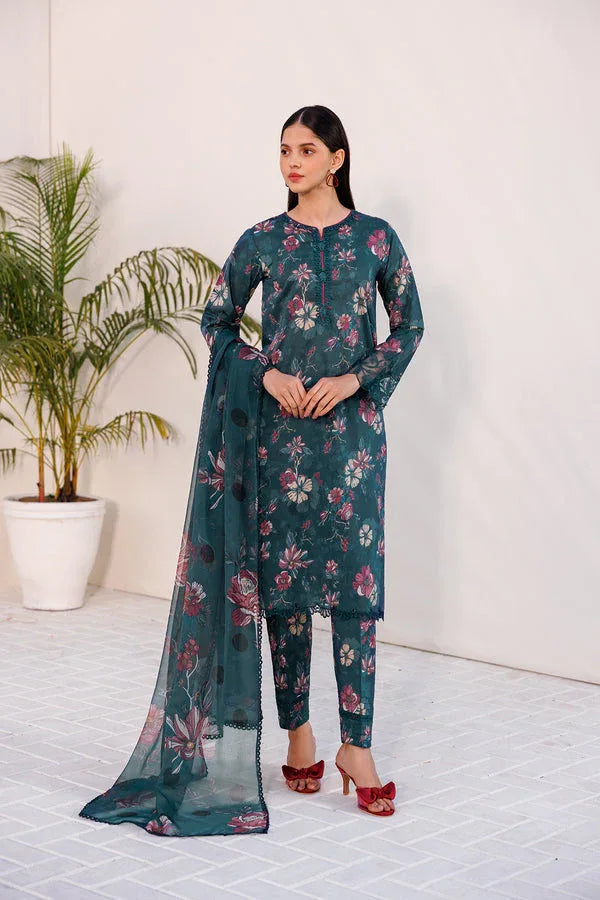 Farasha | Printed Essentials | FLORAL HAZE - Aqsa Fabrics