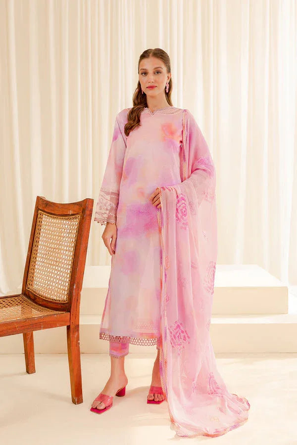 Farasha | Printed Essentials | PEONY - Aqsa Fabrics