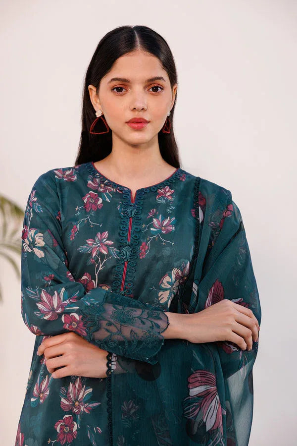 Farasha | Printed Essentials | FLORAL HAZE - Aqsa Fabrics