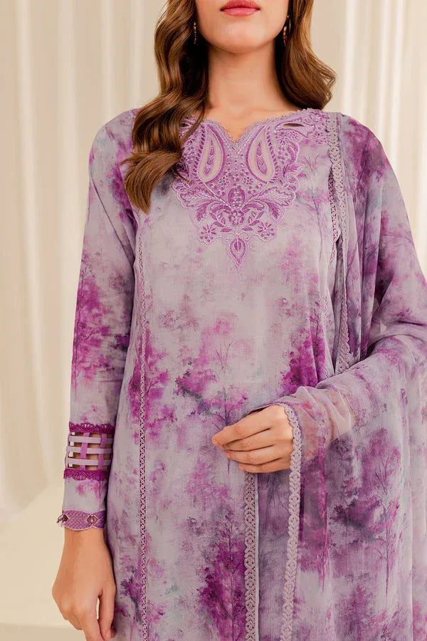 Farasha | Printed Essentials | WINESOME GLORY - Aqsa Fabrics