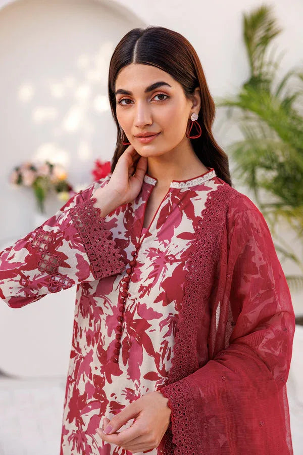 Farasha | Printed Essentials | JASMINE ROSE - Aqsa Fabrics