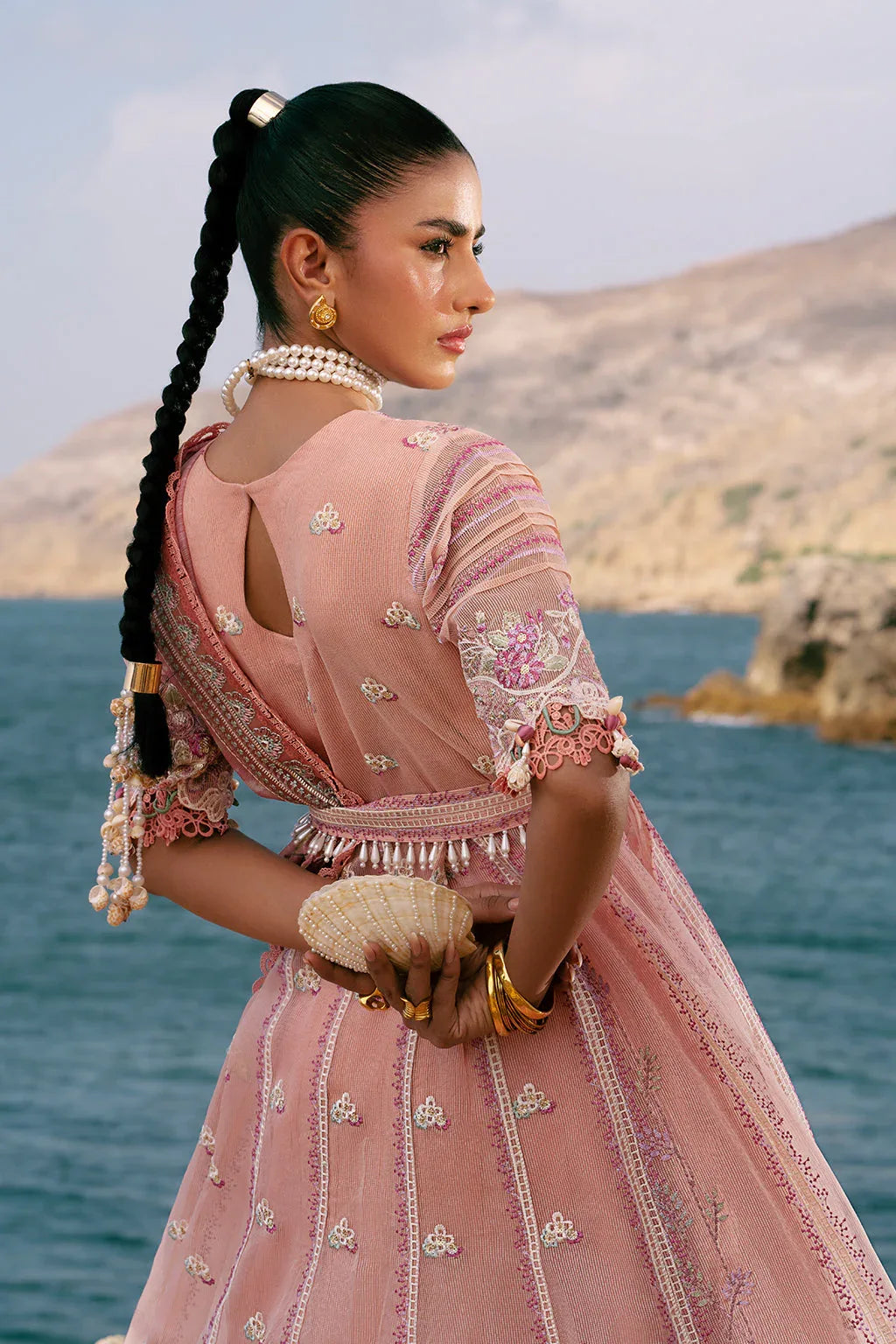 AJR Couture | Dastan Luxury Lawn 25 | Flair - Aqsa Fabrics