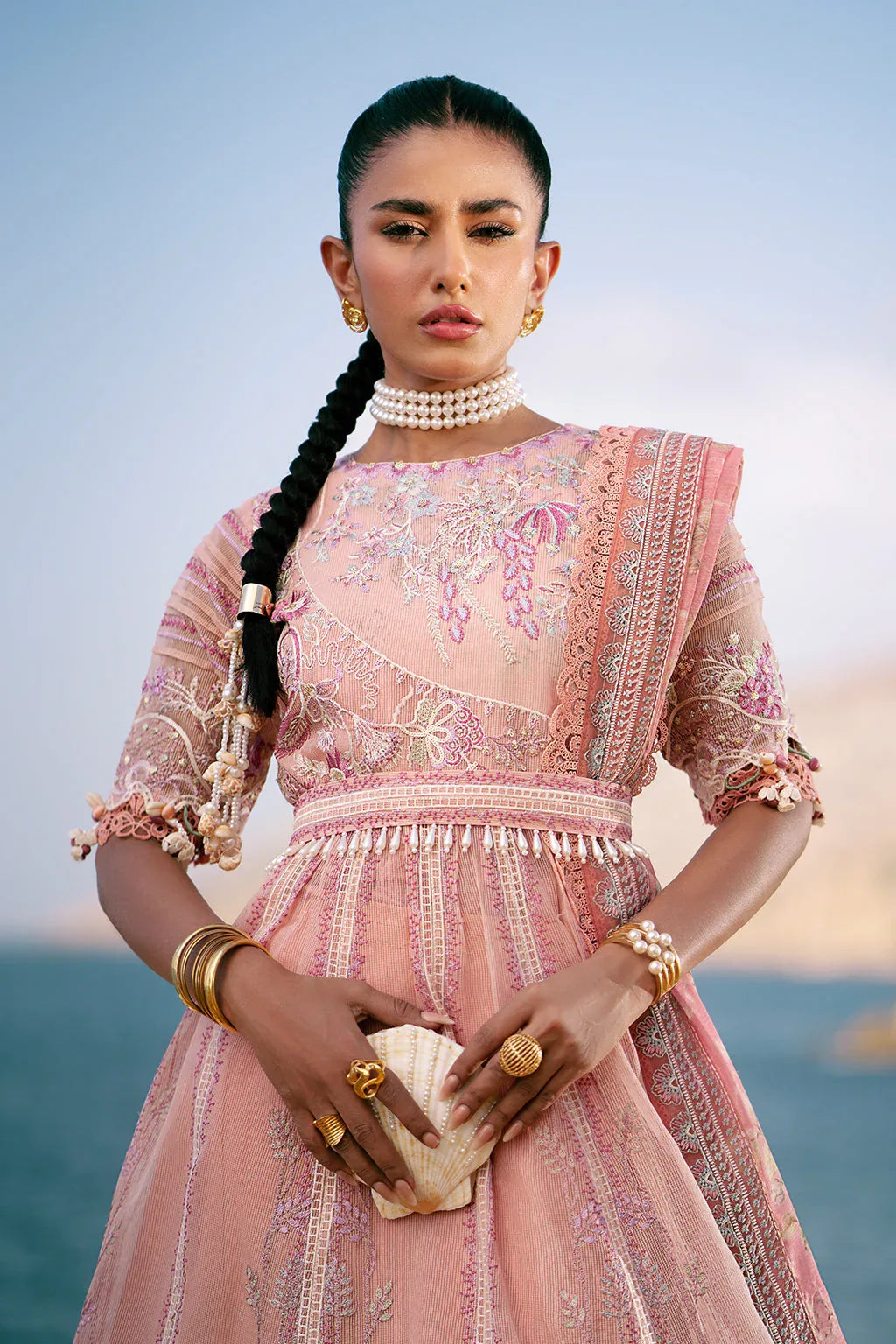 AJR Couture | Dastan Luxury Lawn 25 | Flair - Aqsa Fabrics