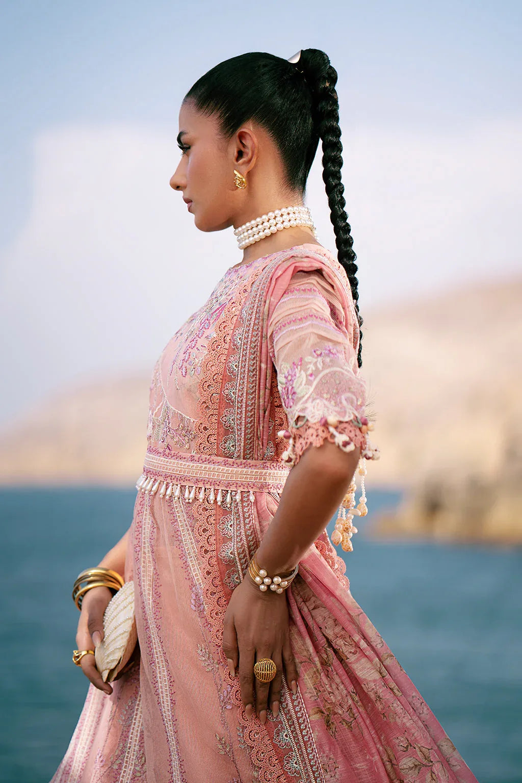 AJR Couture | Dastan Luxury Lawn 25 | Flair - Aqsa Fabrics