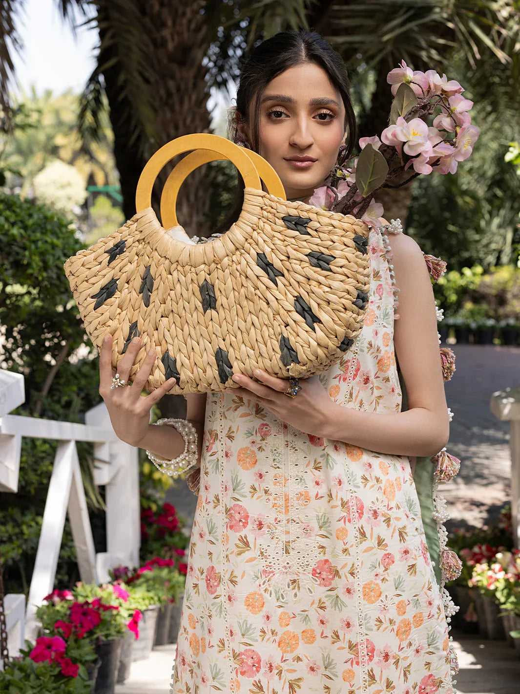 Izel | Oh Spring Lawn 25 | FLORA (A) - Aqsa Fabrics