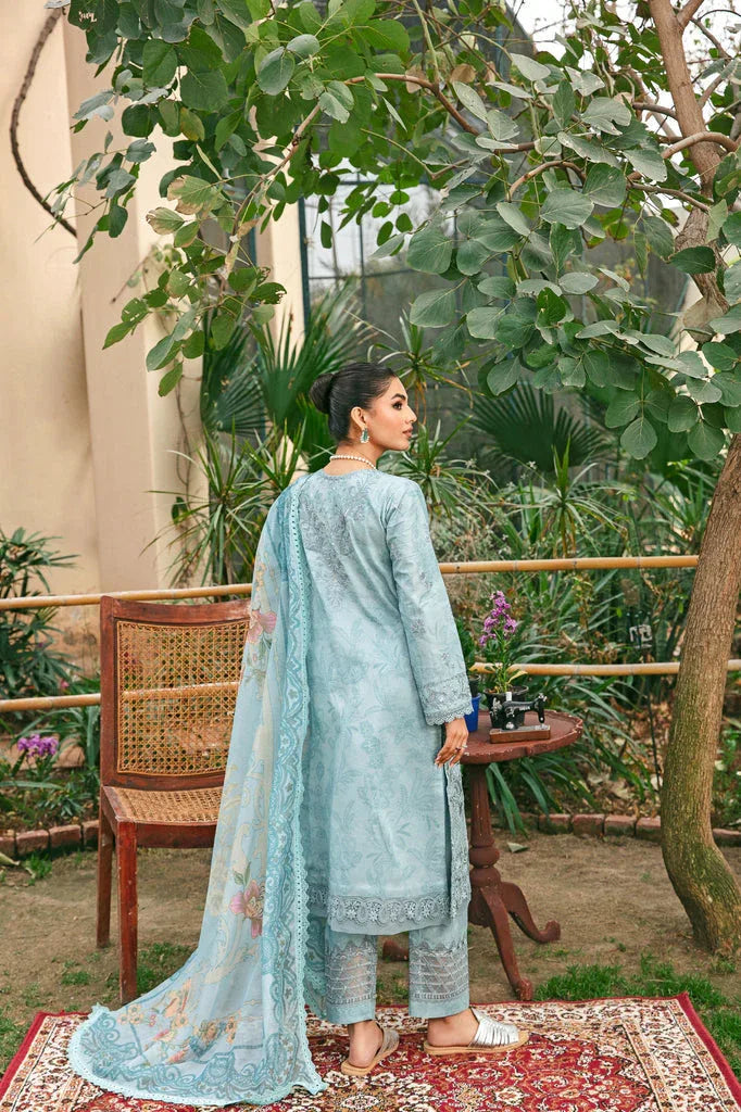 Florent | Luxury Lawn 24 | FFL-8B - Aqsa Fabrics
