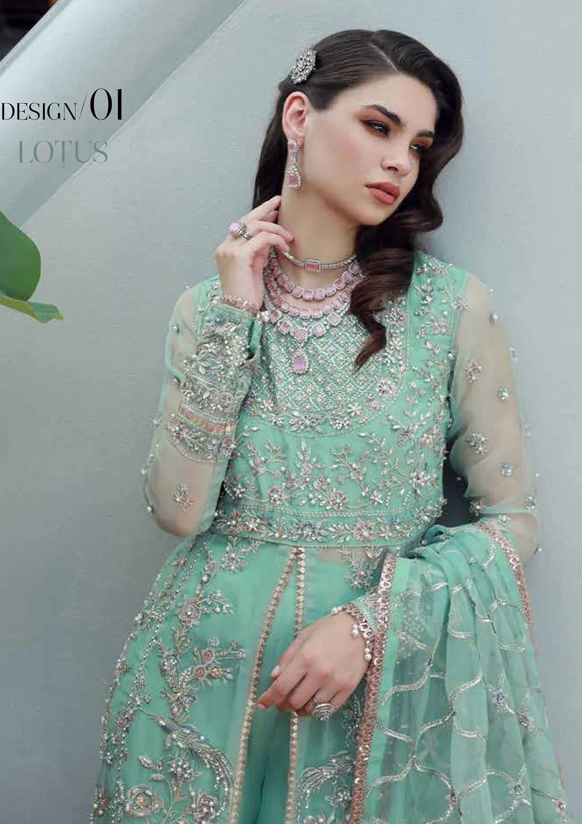 Ezra | Wedding Collection | EW24#01 - Lotus - Aqsa Fabrics