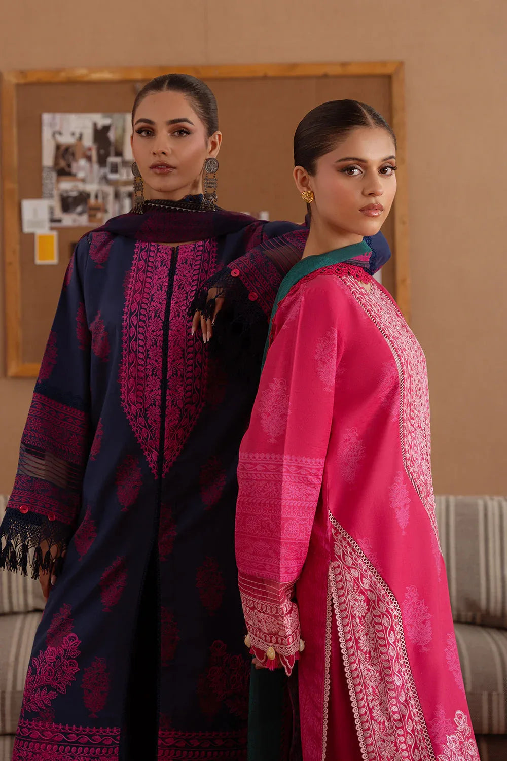 Saira Rizwan | Laanem Summer Lawn 25 | ELARA-A-SRL25-01 - Aqsa Fabrics