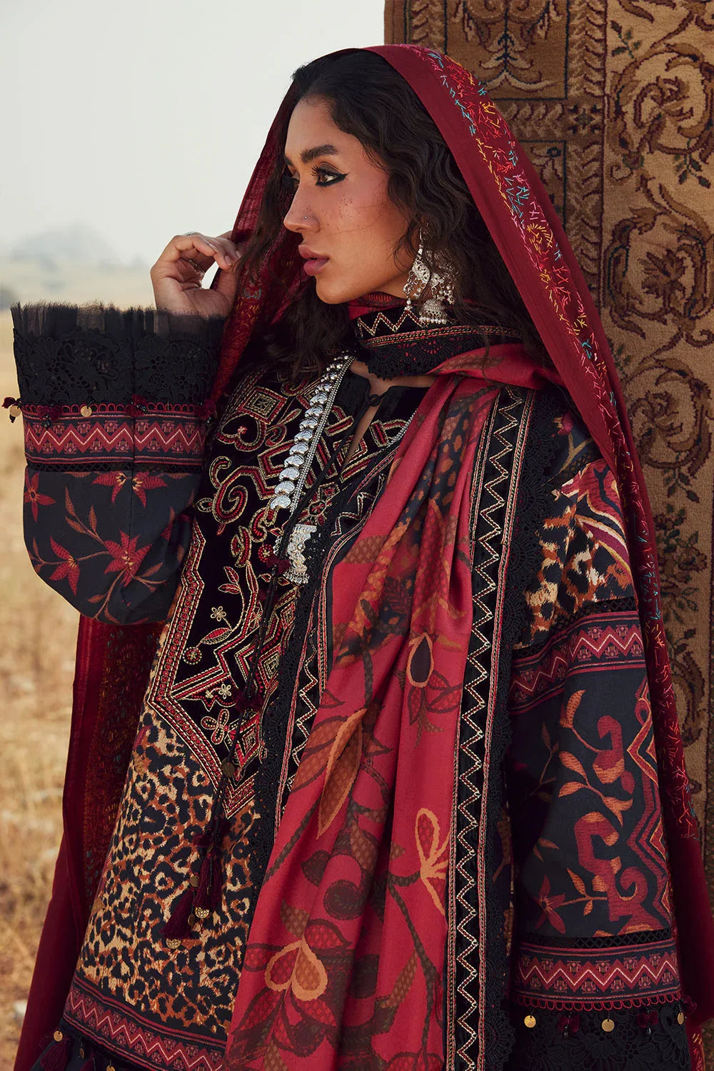 Saira Rizwan | Winter Khaddar 25 | NAZ-SRW25-09 - Aqsa Fabrics