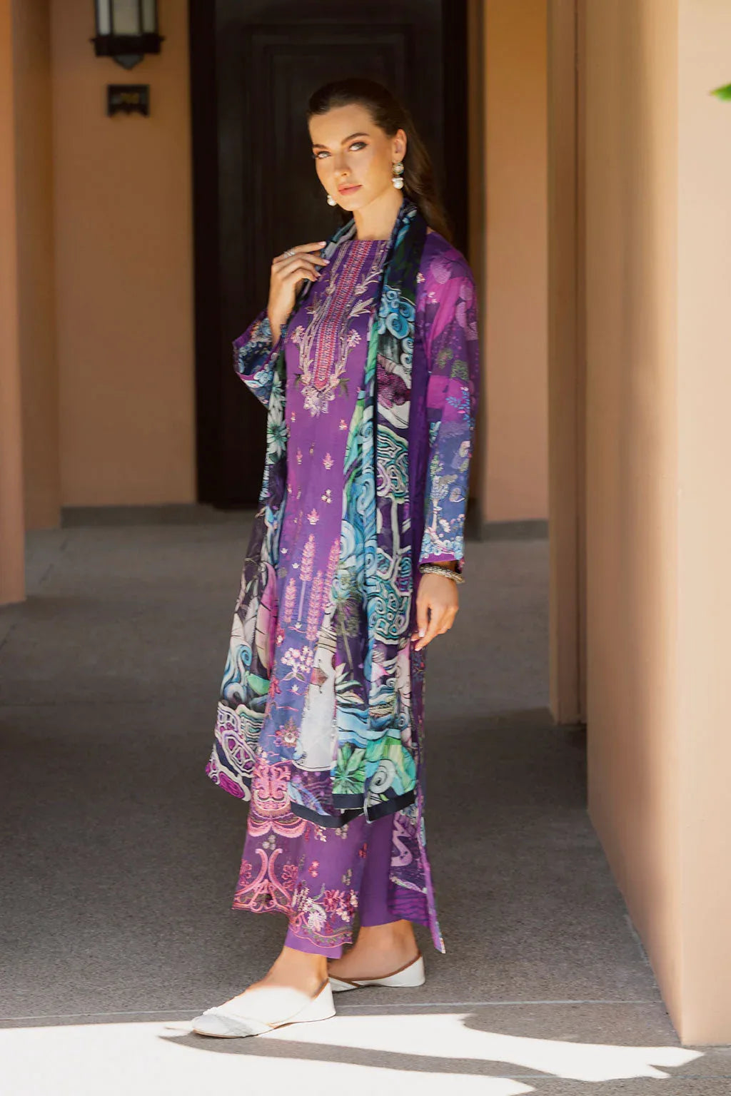 Ramsha | Ghazal Luxury Lawn | G-305 - Aqsa Fabrics