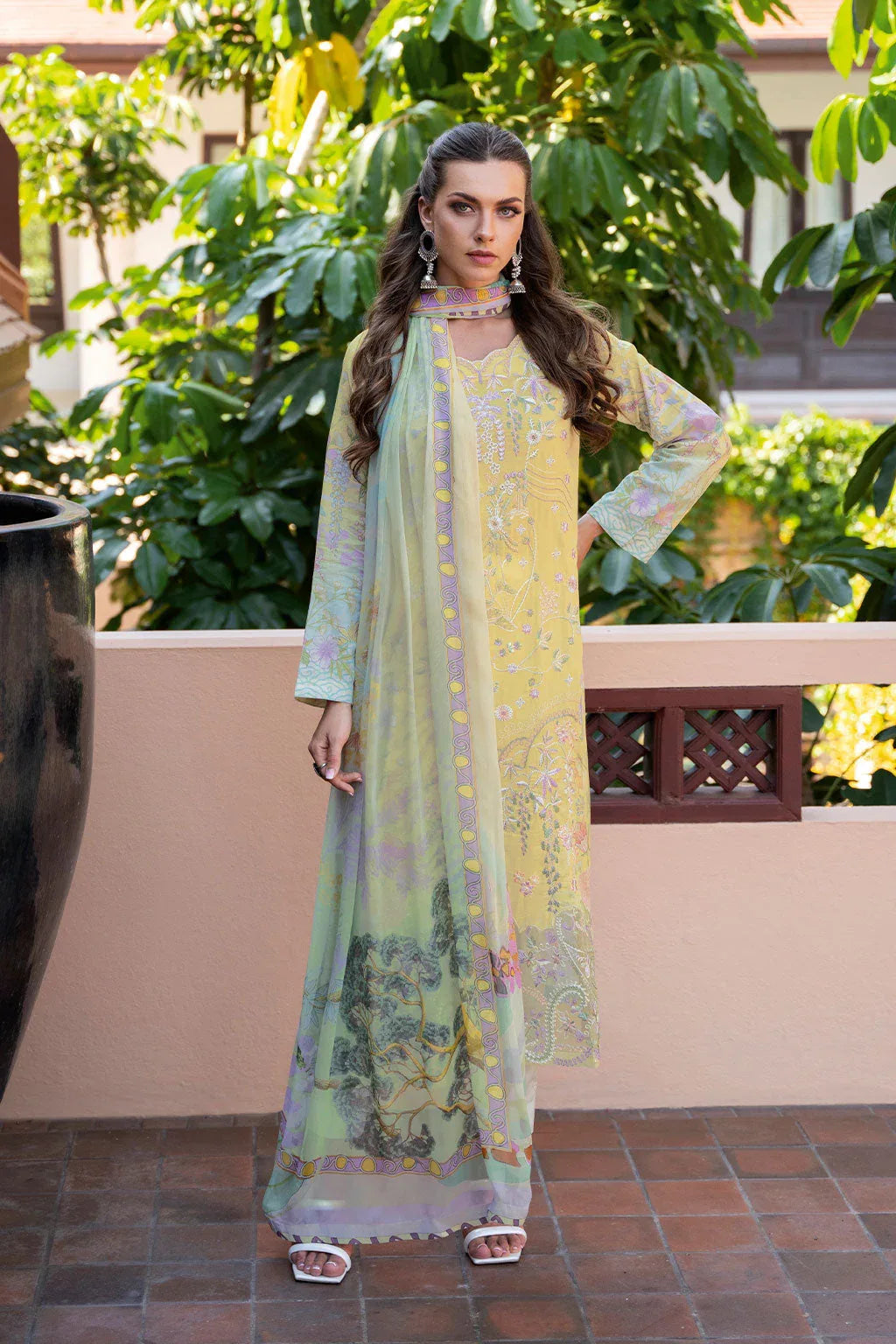 Ramsha | Ghazal Luxury Lawn | G-308 - Aqsa Fabrics