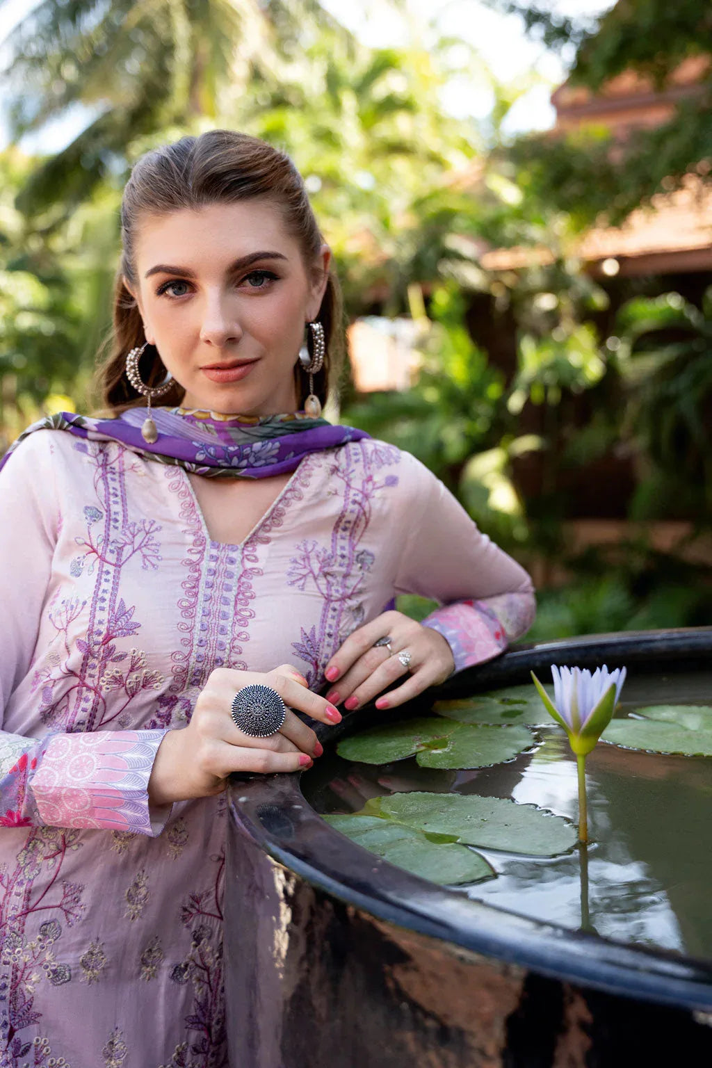 Ramsha | Ghazal Luxury Lawn | G-310 - Aqsa Fabrics