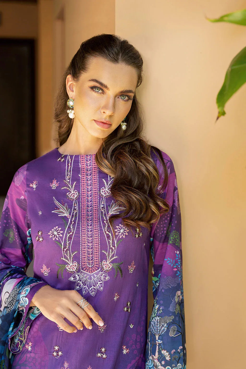 Ramsha | Ghazal Luxury Lawn | G-305 - Aqsa Fabrics