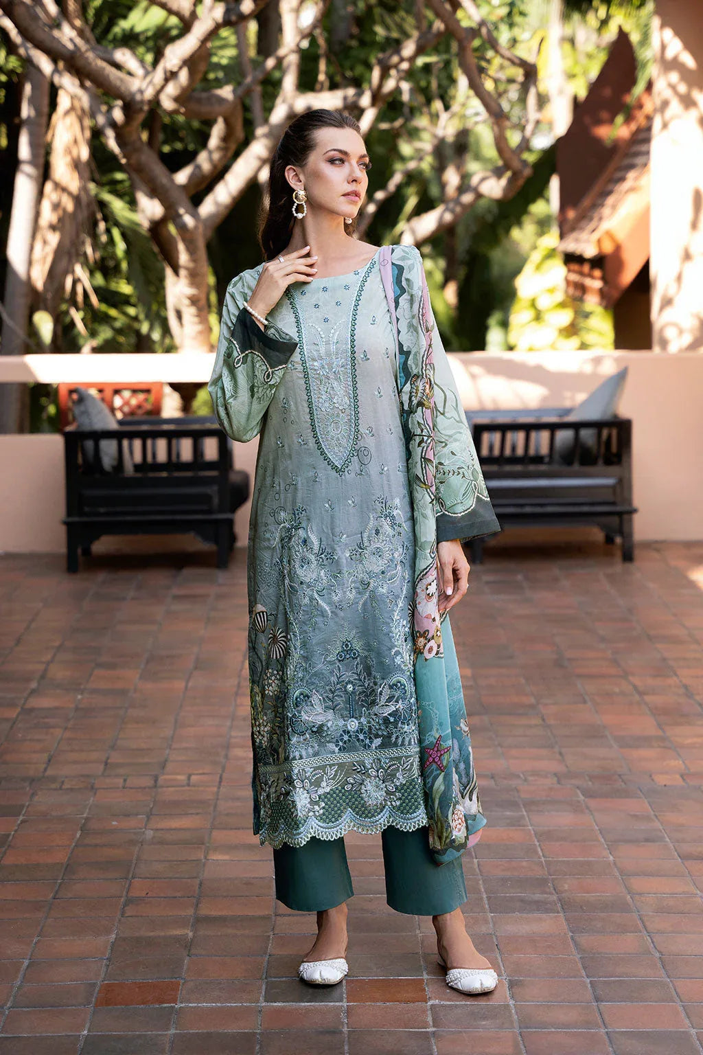 Ramsha | Ghazal Luxury Lawn | G-306 - Aqsa Fabrics
