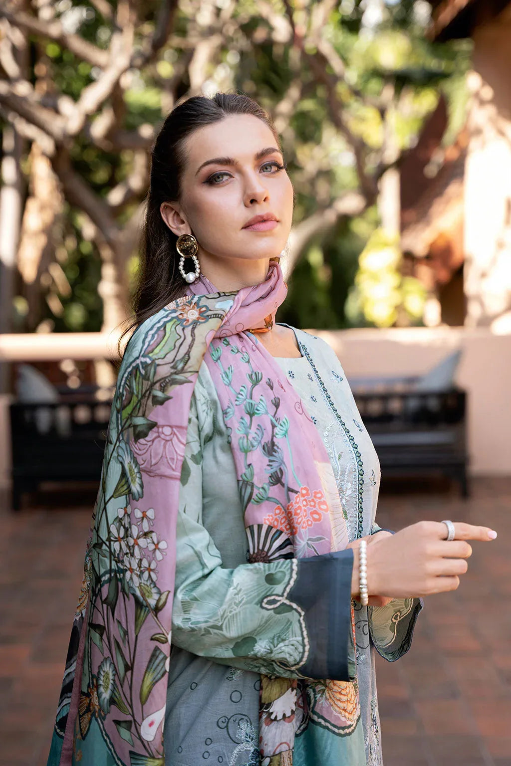 Ramsha | Ghazal Luxury Lawn | G-306 - Aqsa Fabrics